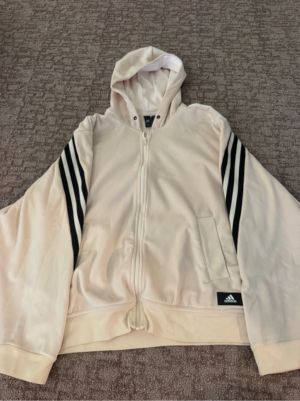 Adidas Zip Jacket with Signature Stripes